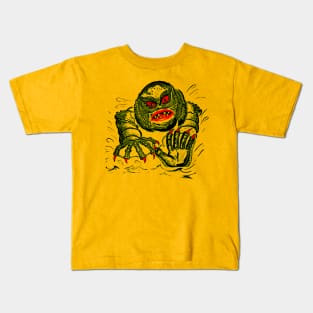 Vintage Halloween lagoon monster Kids T-Shirt